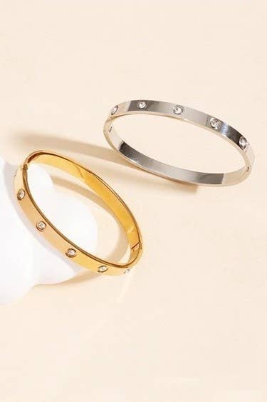 Bangle - 18K Rhinestone Bangles