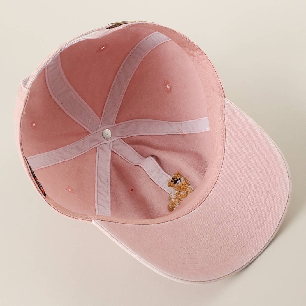 Golden Retriever Embroidered Pigment Dyed Baseball Cap