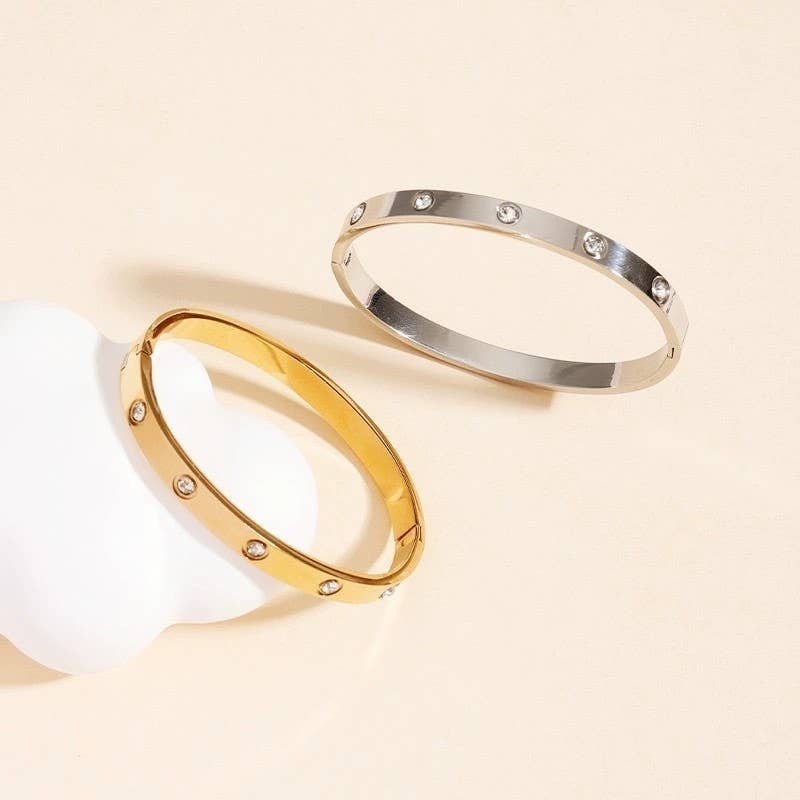 Bangle - 18K Rhinestone Bangles