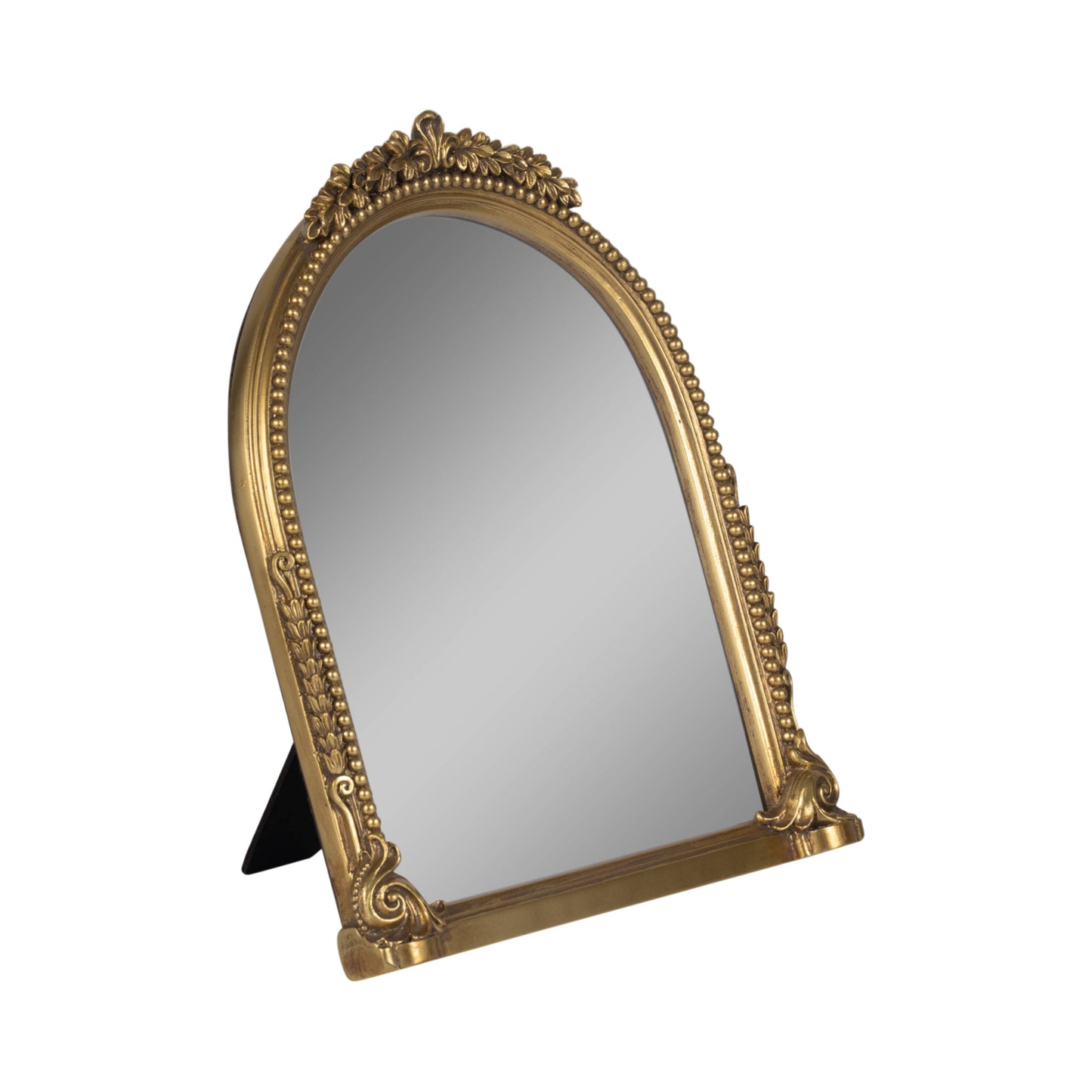 Resin Baroque Style Ornate Arch Photo Frame - Gold, 4x6 in.