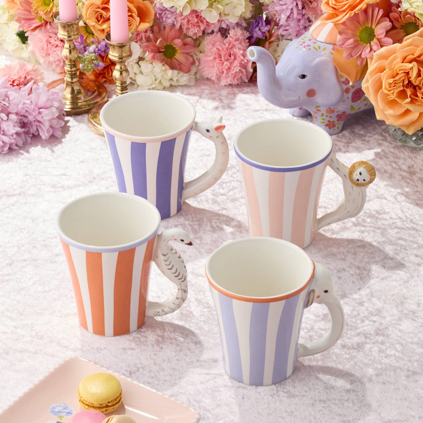 Menagerie Mug with 3-D Handles 14 oz.