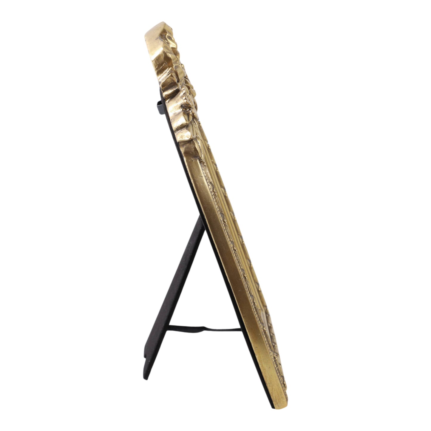 Wall Mirror - Gold Glass Gilded Bow Arch Framed, 10 in.