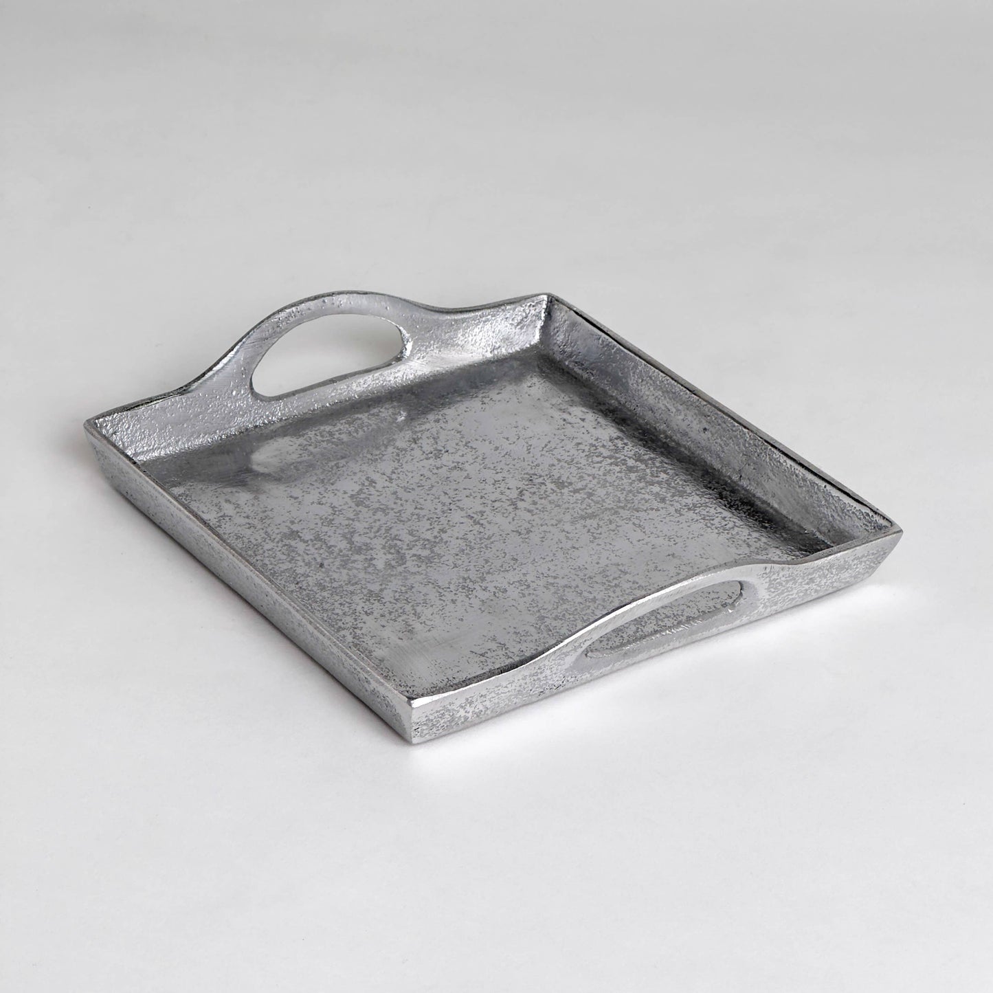 Textured Square Handle Tray